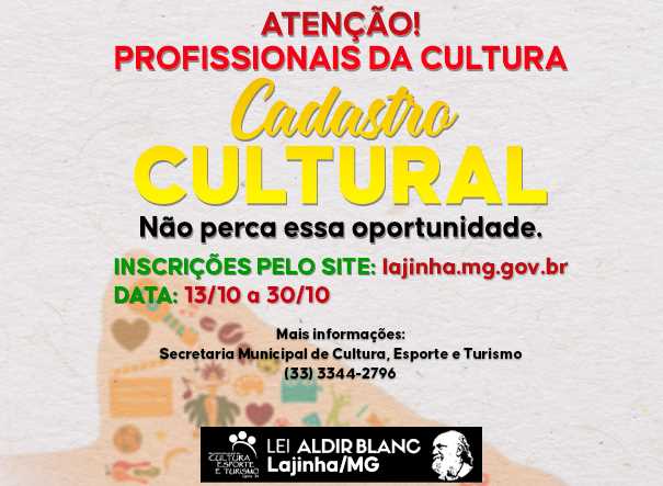 CADASTRO CULTURAL